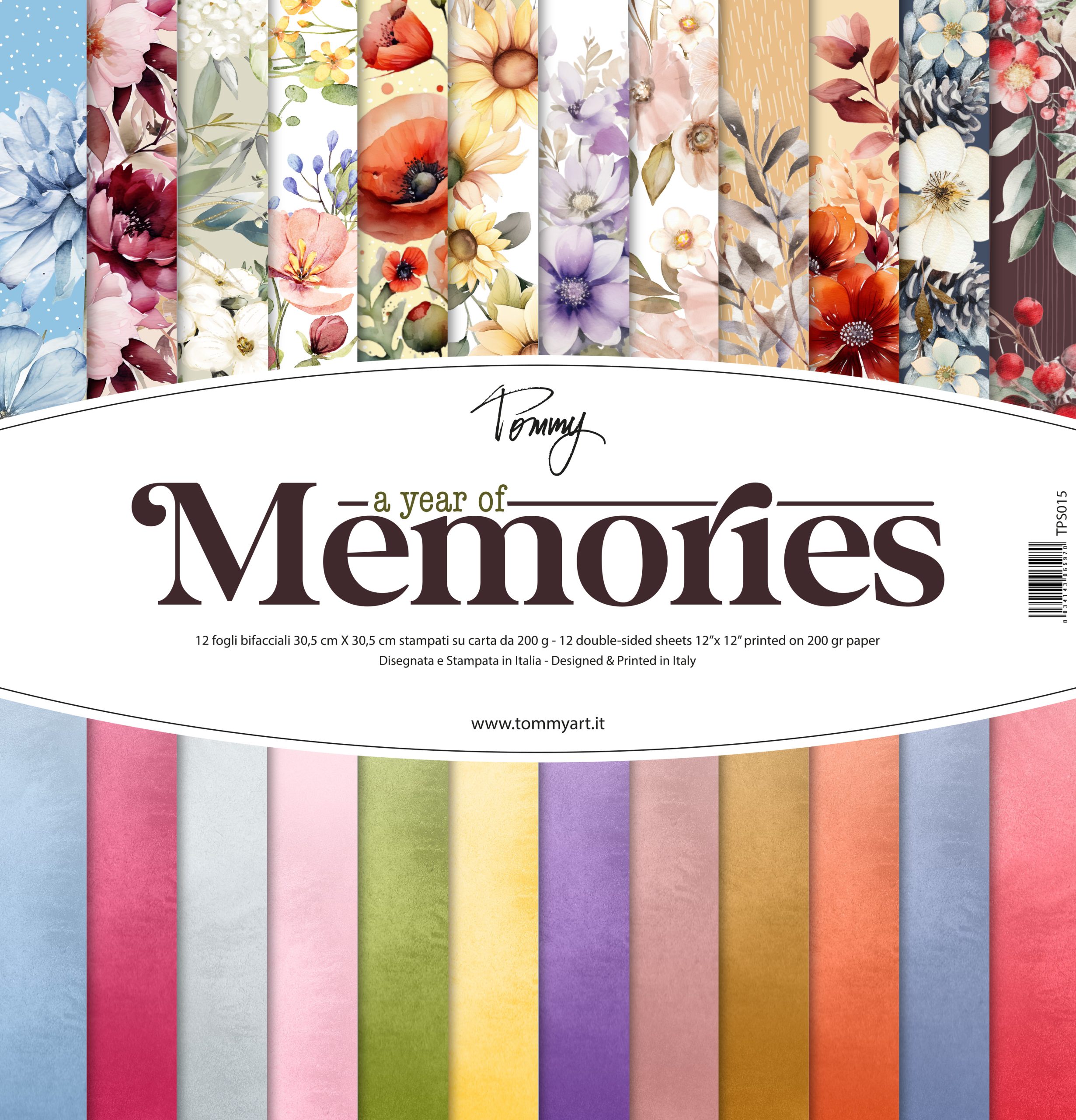 Tommy paper pack – A year of memories 12 fogli bifacciali