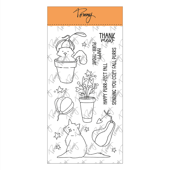 Tommy clear stamps – Pumpkins & Cats by Laura Cortinovis