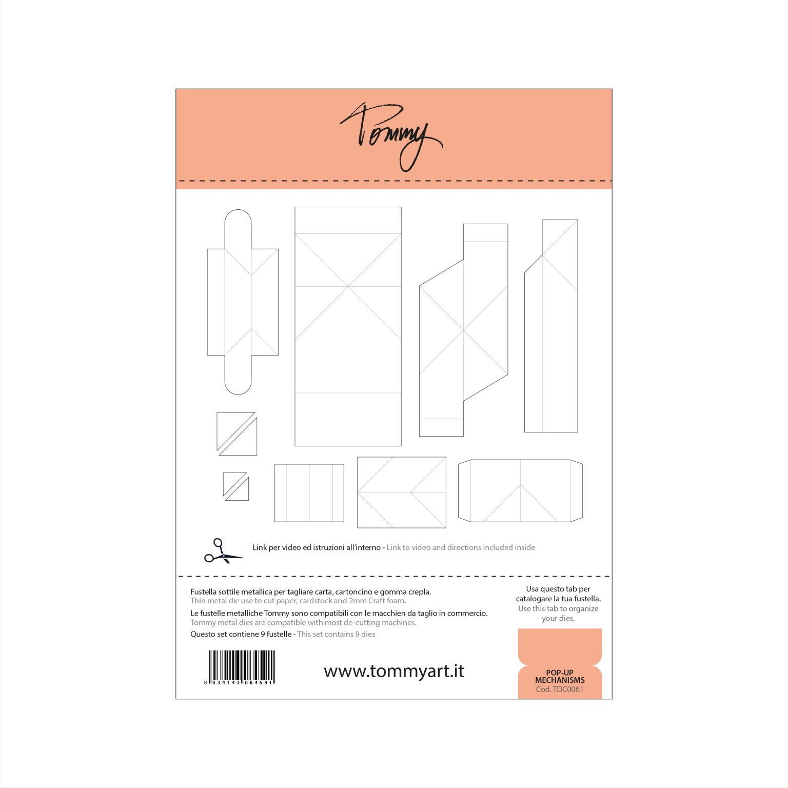 Tommy fustella – Pop-up mechanism ® – Bonus digitali