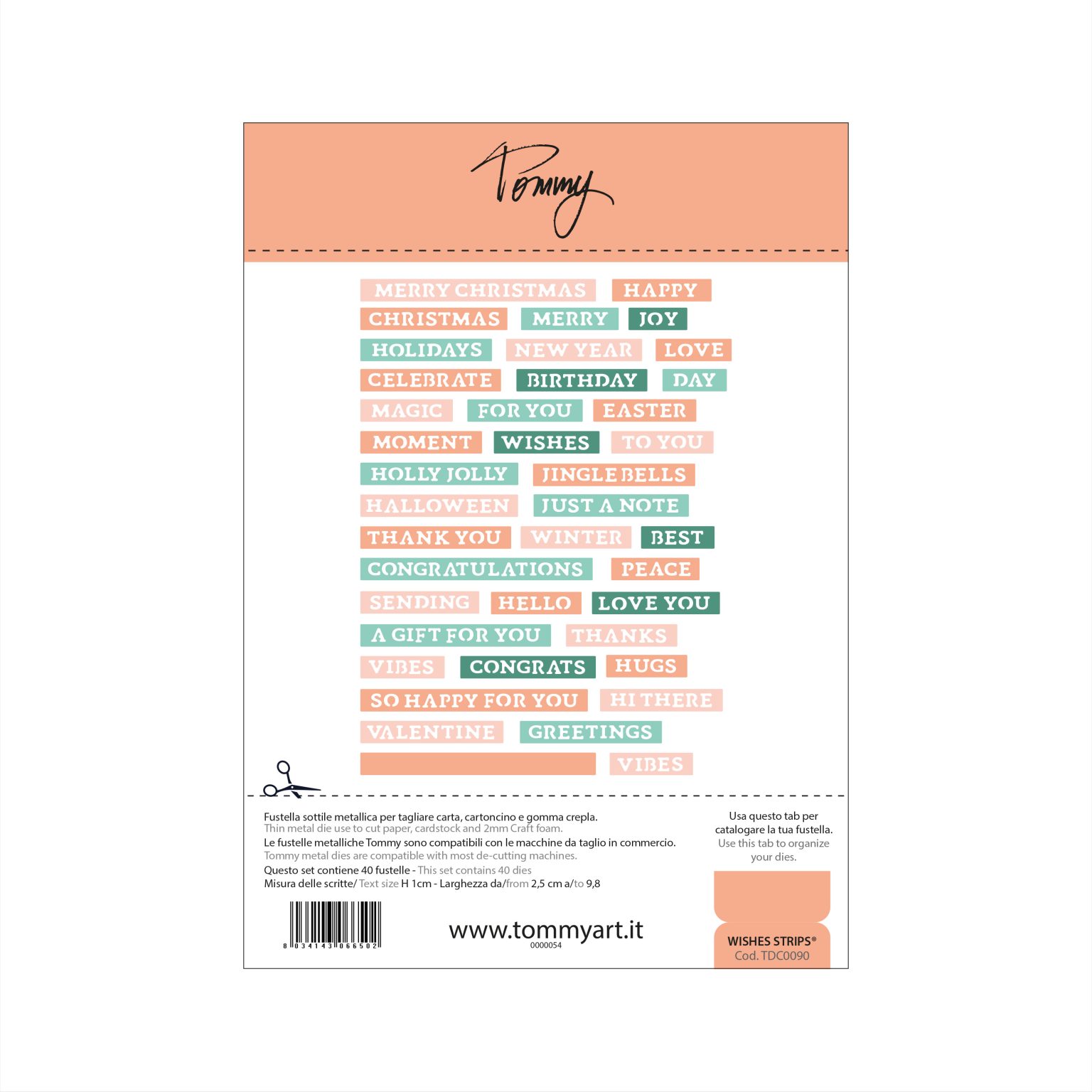 Tommy fustella – Wishes Strips®