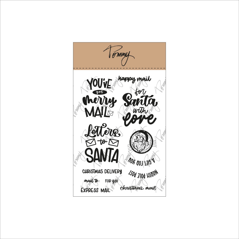 Tommy clear stamps – Christmas Delivery