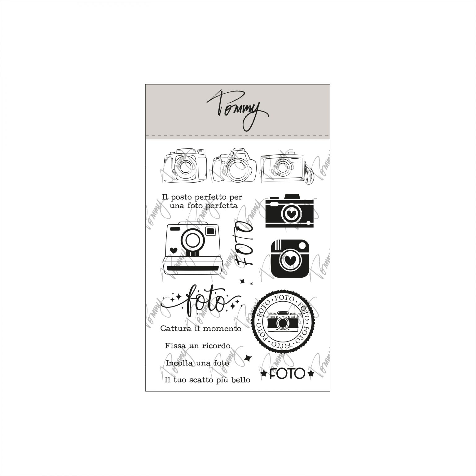 Tommy clear stamps – Foto 2