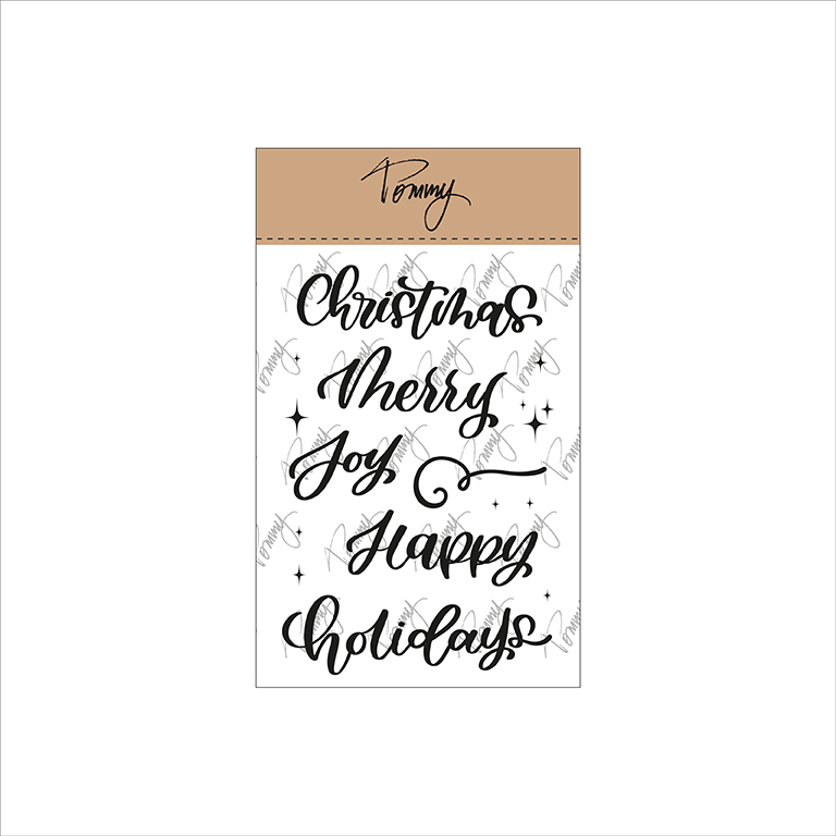Tommy clear stamps – Merry Christmas