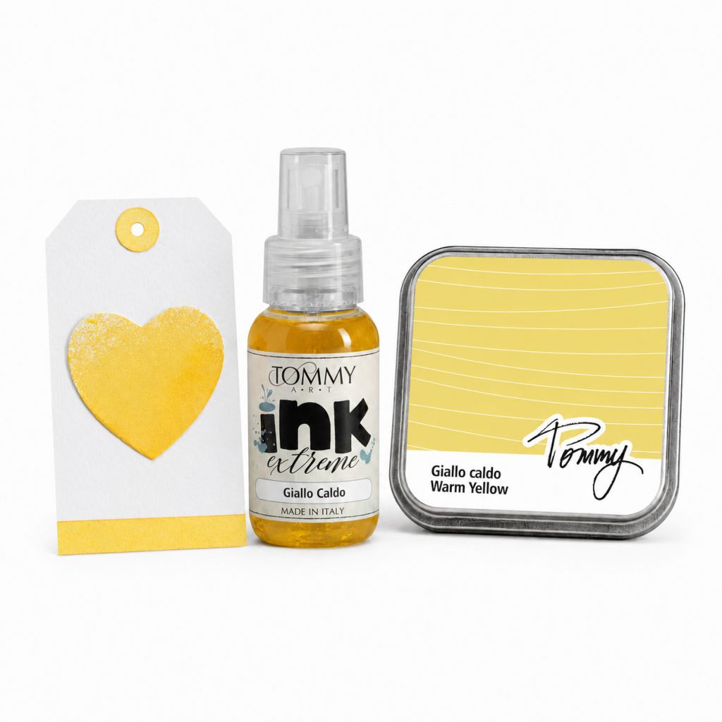 Set tampone inchiostro premium permanente e ink extreme - GIALLO CALDO