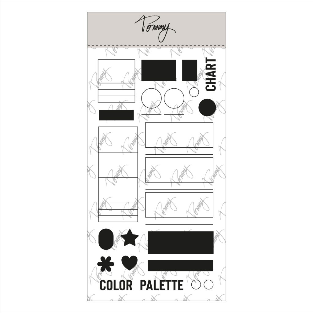 Tommy clear stamps - Swatches